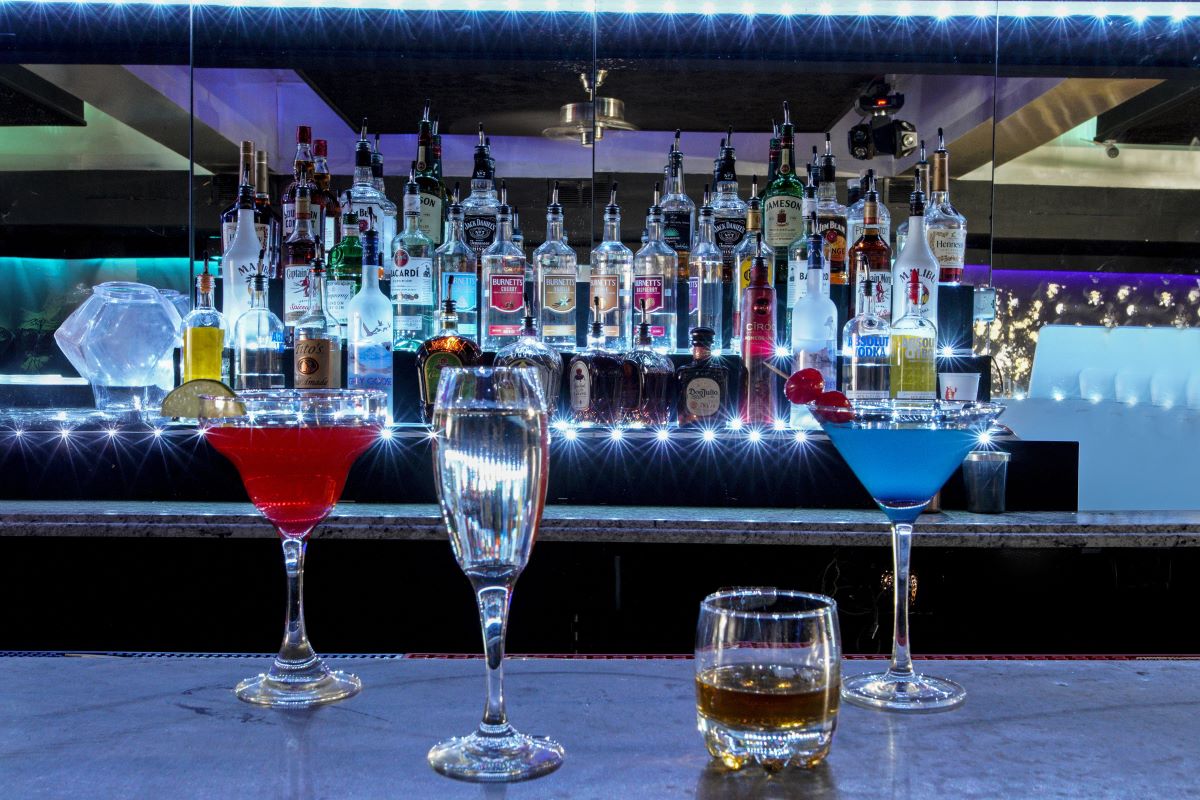 big rocks with some trees